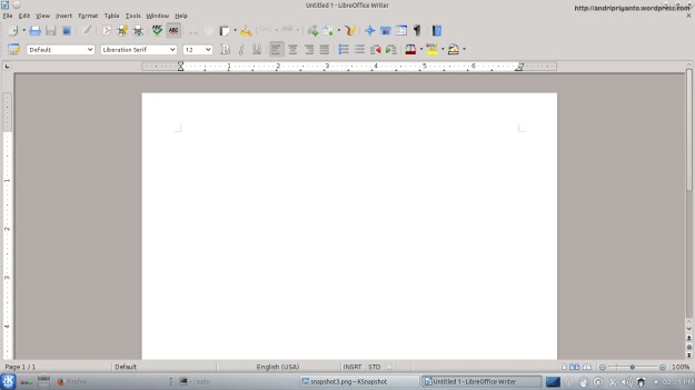 Membuat Dokumen Baru di LibreOffice Writter